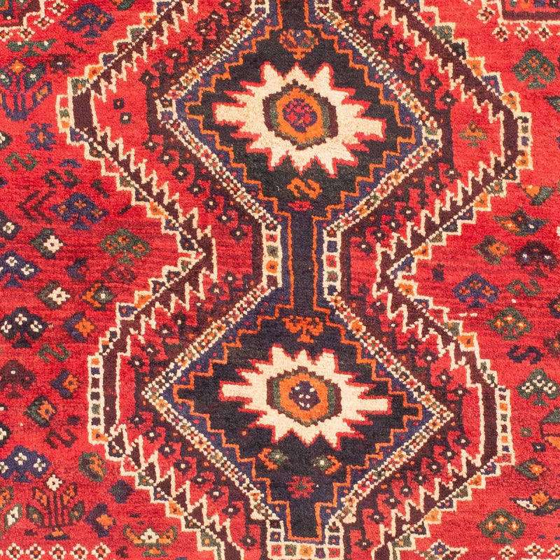 Tapis persan - Nomadic - 150 x 118 cm - rouge foncé