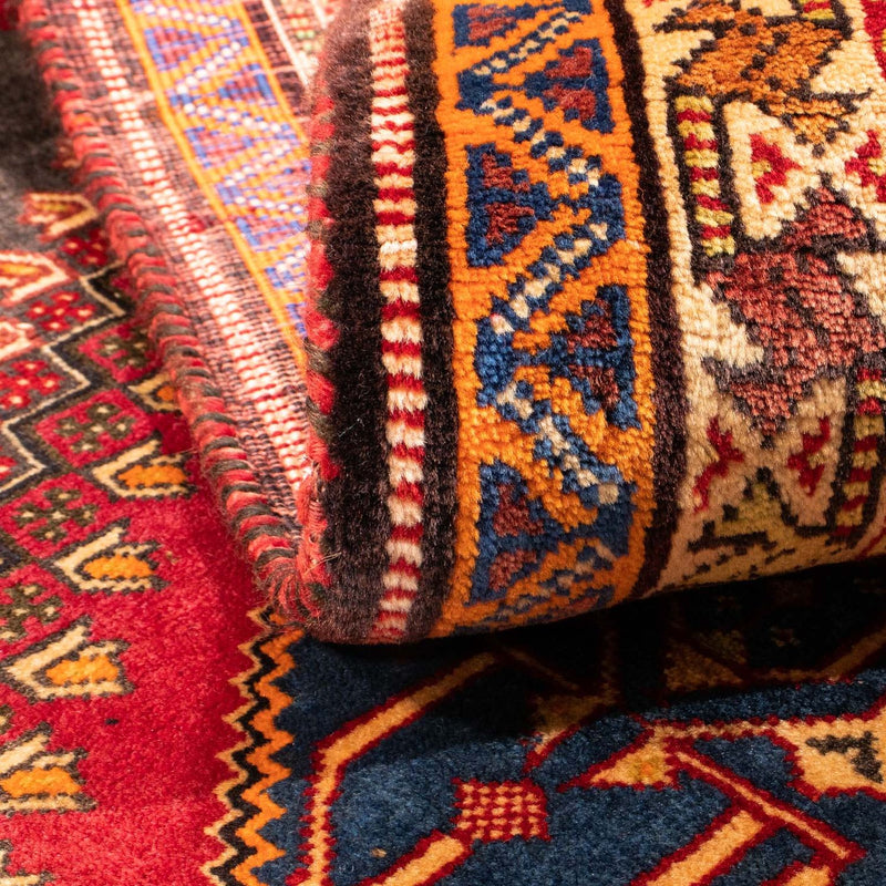 Tapis persan - Nomadic - 175 x 120 cm - rouge foncé