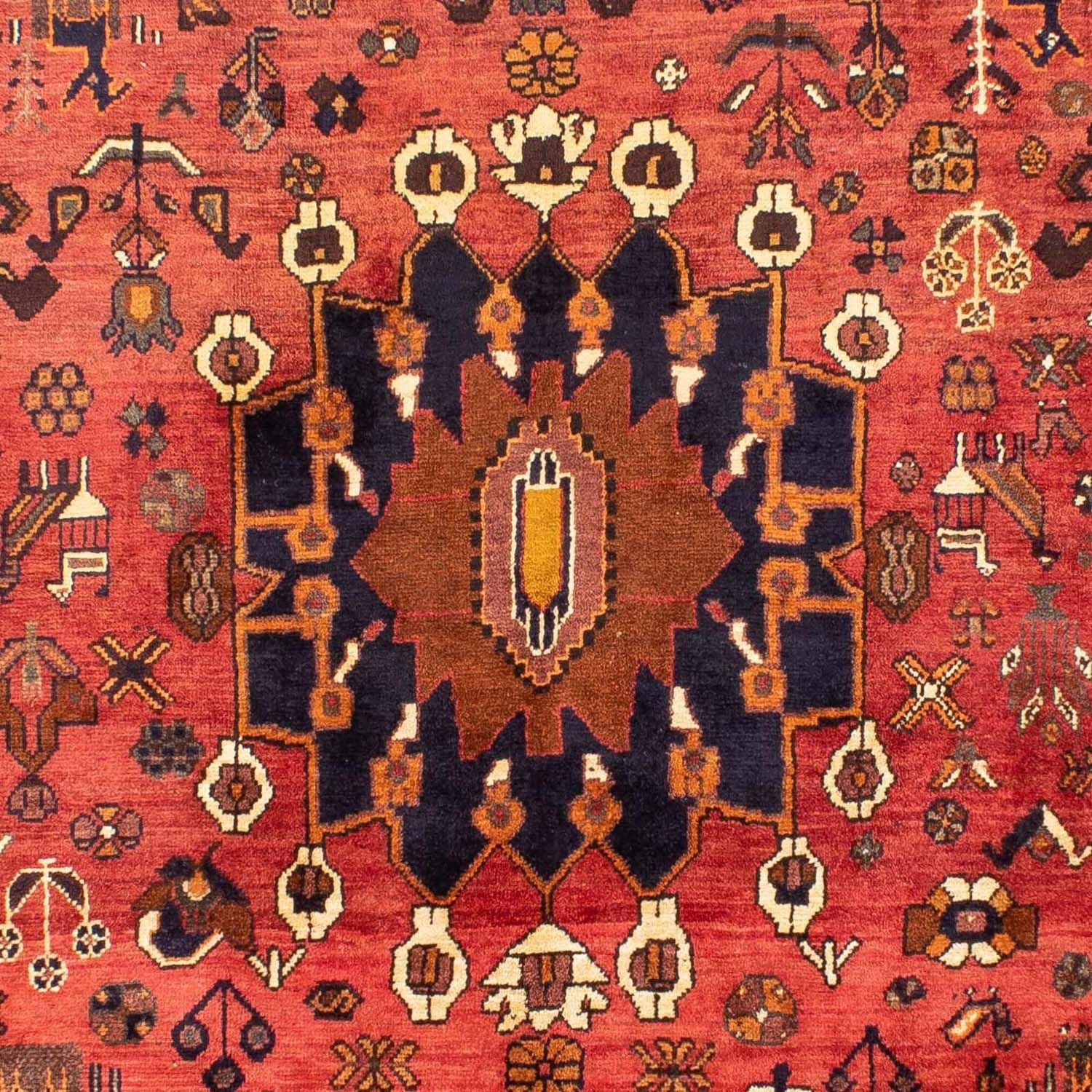 Tapis persan - Nomadic - 305 x 220 cm - rouge clair