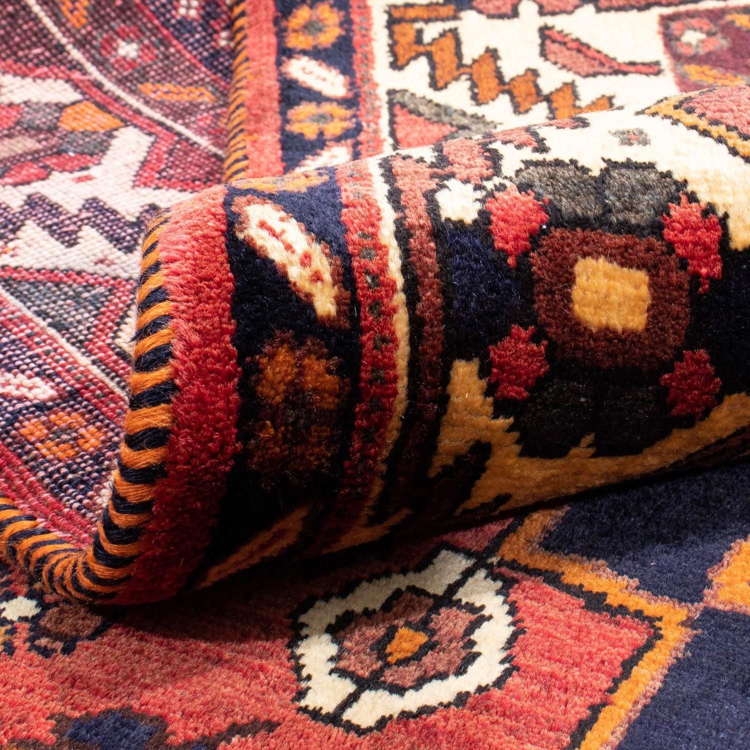 Tapis persan - Nomadic - 305 x 220 cm - rouge clair