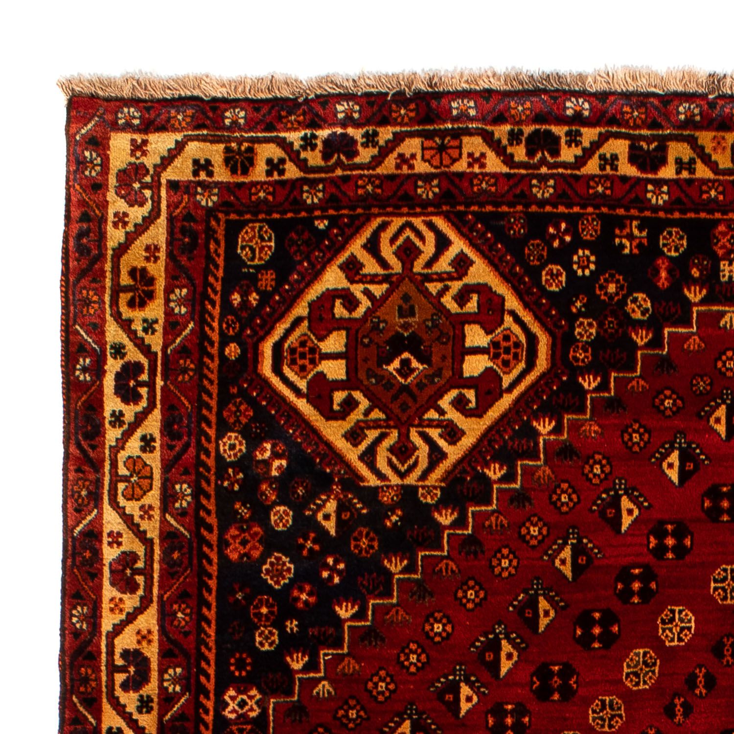 Tapis persan - Nomadic - 290 x 173 cm - rouge foncé