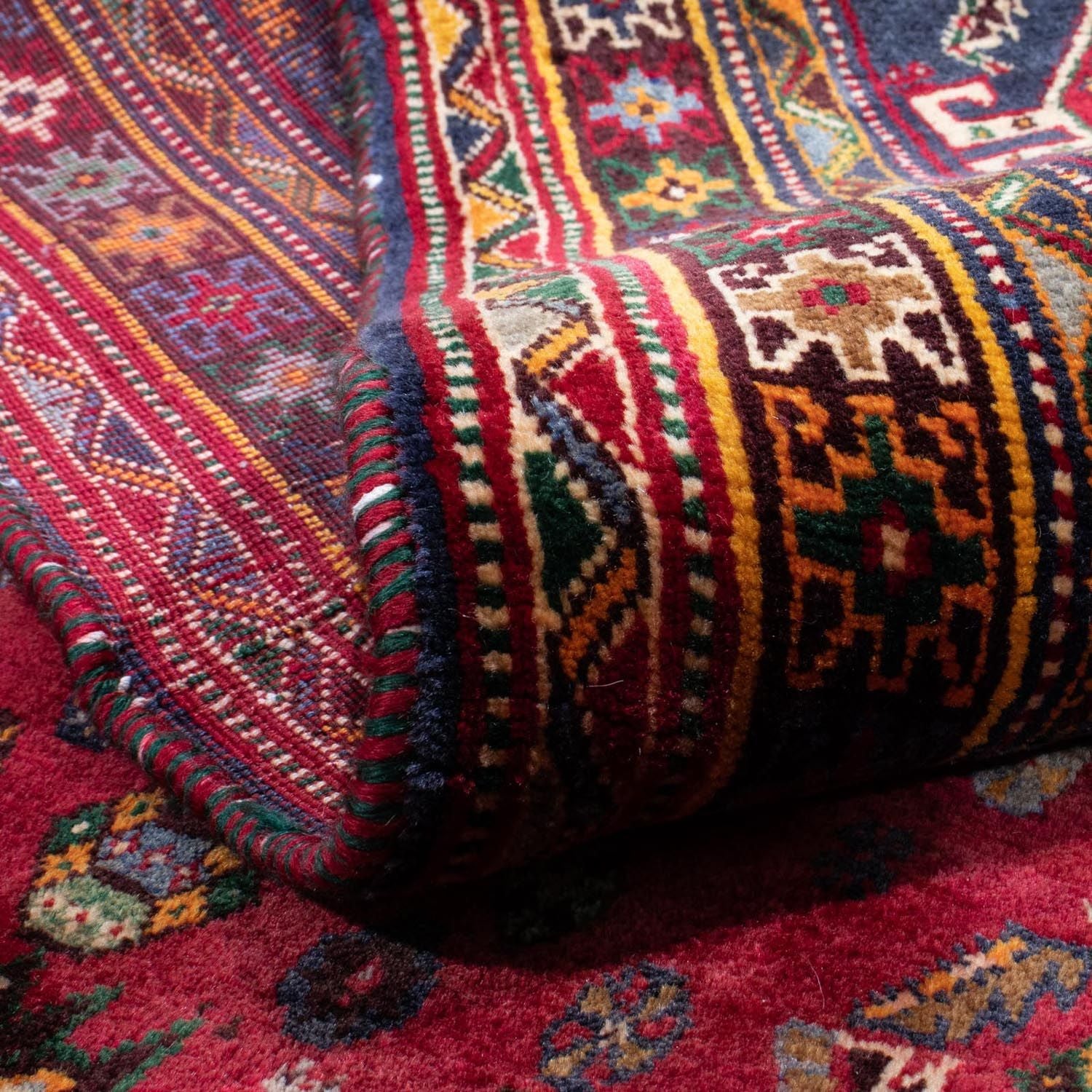 Tapis persan - Nomadic - 272 x 190 cm - rouge foncé