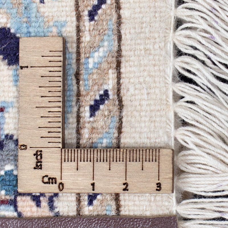 Tapis de couloir Tapis persan - Nain - Royal - 367 x 75 cm - bleu foncé