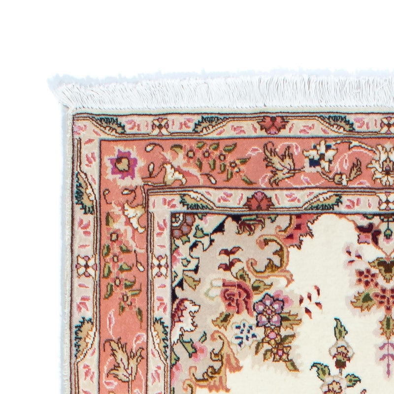 Tapis de couloir Tapis persan - Tabriz - Royal - 215 x 81 cm - beige