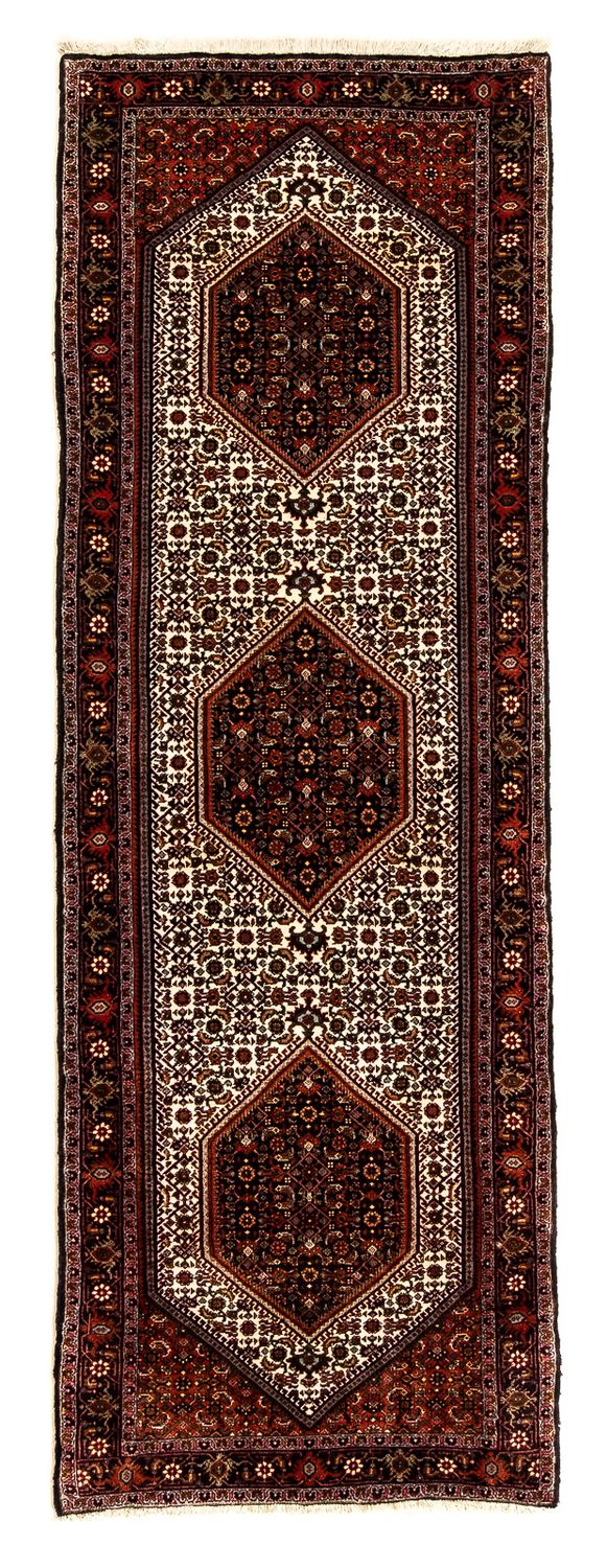 Tapis de couloir Tapis persan - Bidjar - 235 x 74 cm - rouge foncé