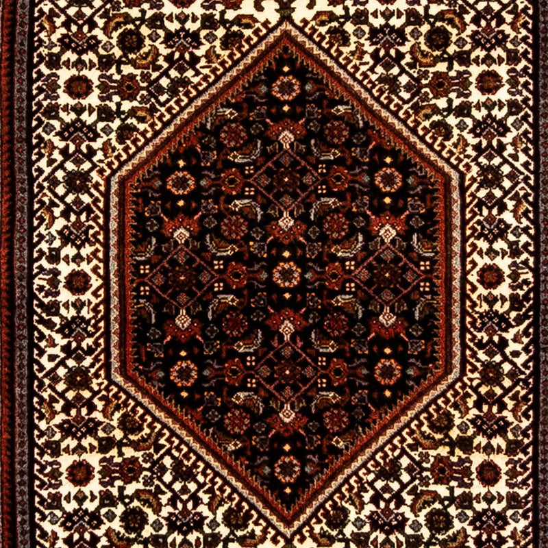 Tapis de couloir Tapis persan - Bidjar - 235 x 74 cm - rouge foncé