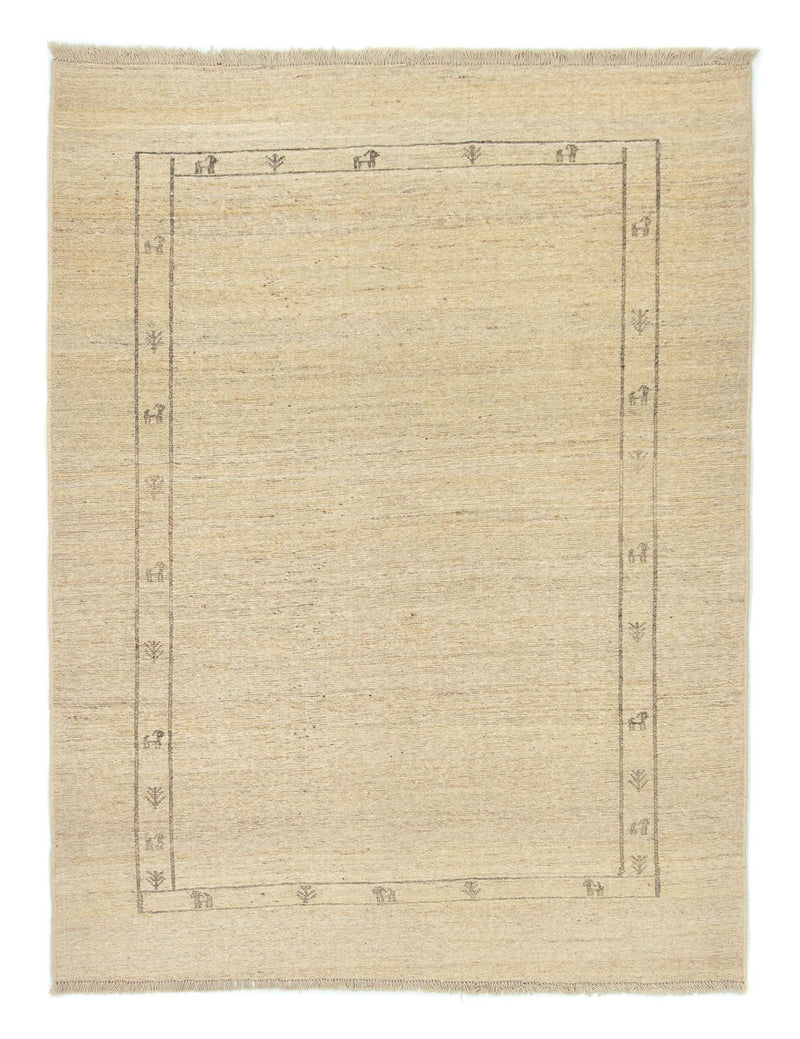 Tapis Gabbeh - Persan - 197 x 147 cm - beige