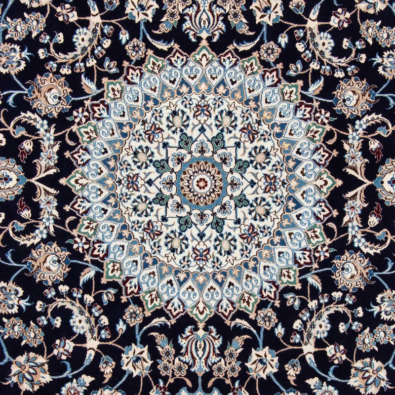 Tapis persan - Nain - Royal - 319 x 203 cm - noir