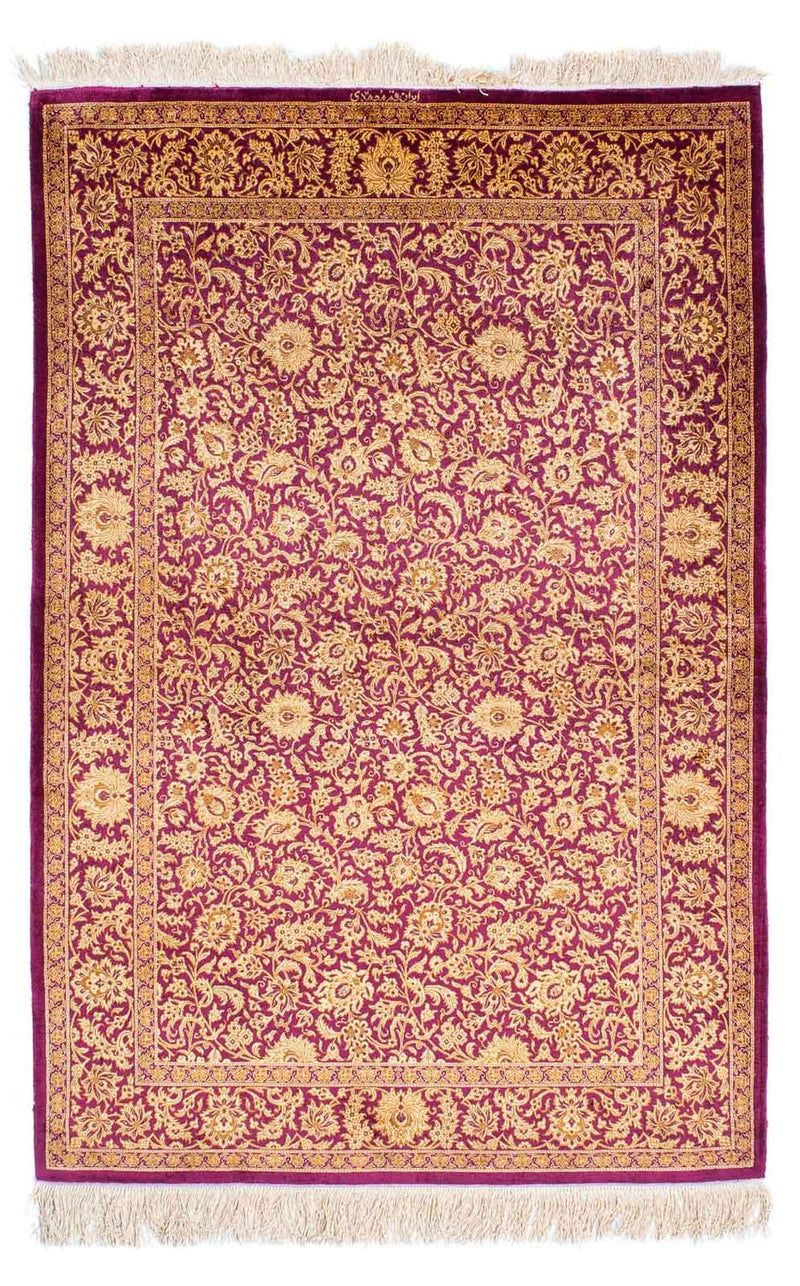 Tapis persan - Ghom - 150 x 100 cm - violet