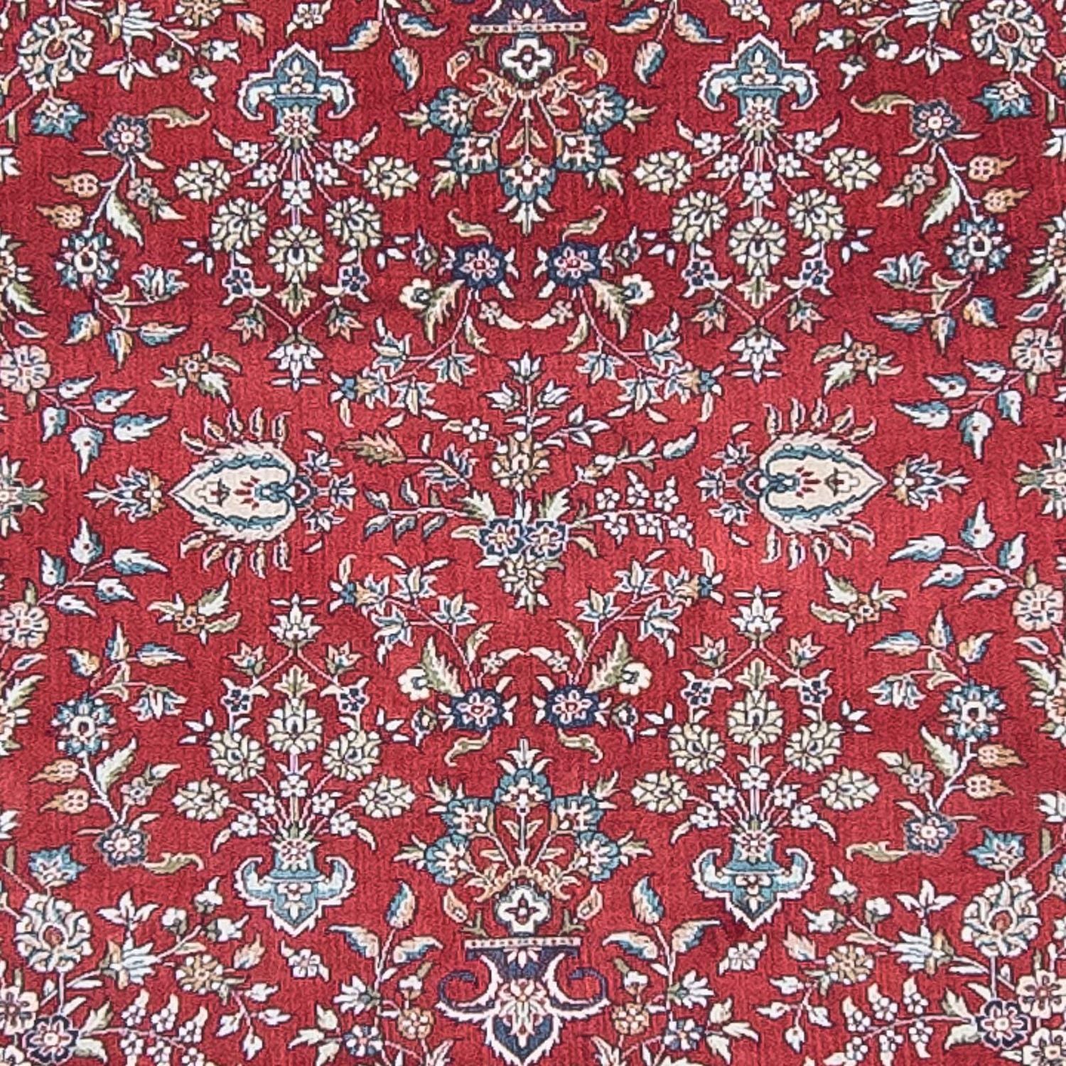 Tapis de couloir Tapis oriental - Hereke - 369 x 78 cm - rouge foncé