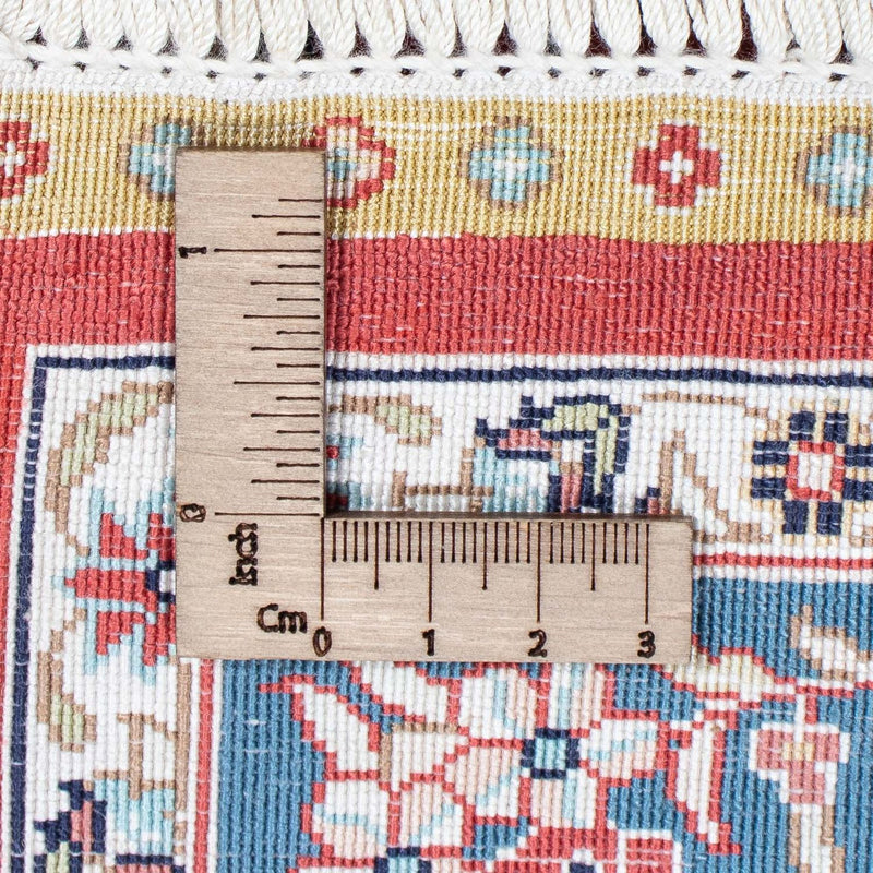 Tapis de couloir Tapis oriental - Hereke - 369 x 78 cm - rouge foncé