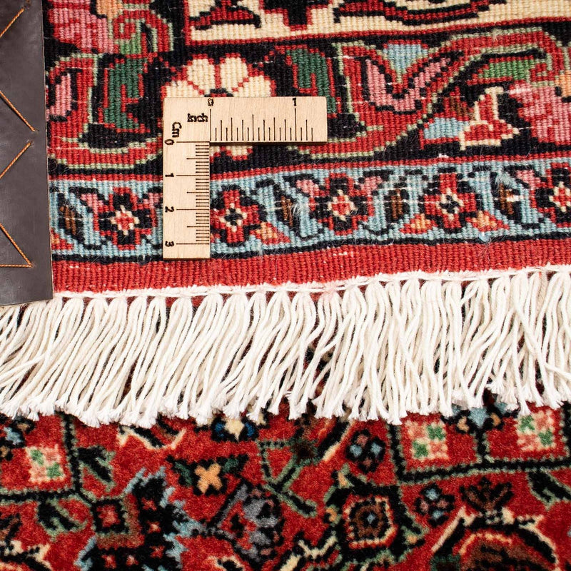 Tapis persan - Bidjar carré  - 203 x 197 cm - rouge foncé