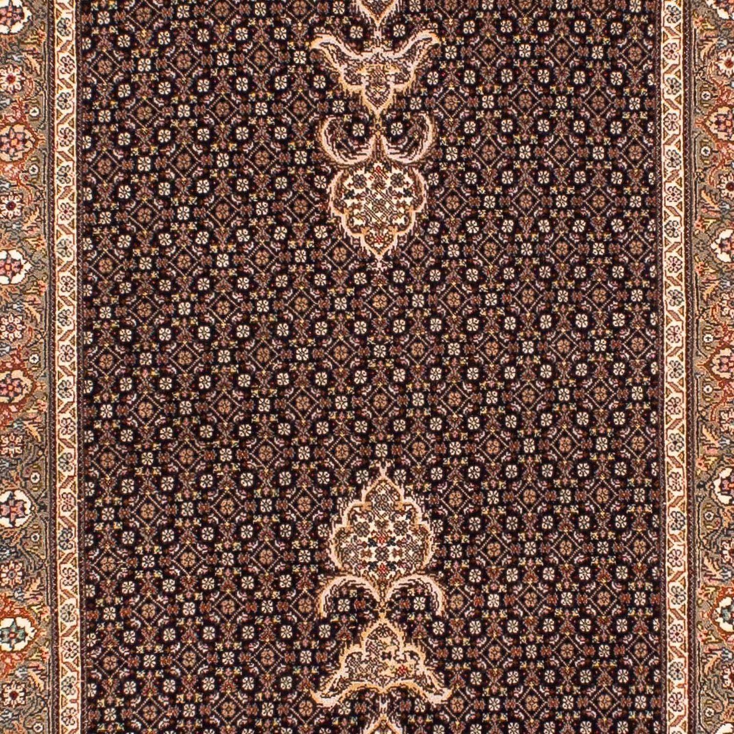 Tapis de couloir Tapis persan - Tabriz - 248 x 81 cm - bleu foncé