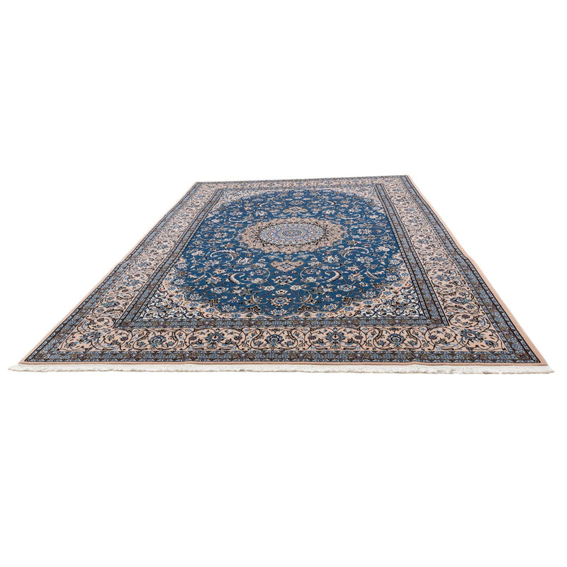 Tapis persan - Nain - Royal - 348 x 245 cm - bleu foncé
