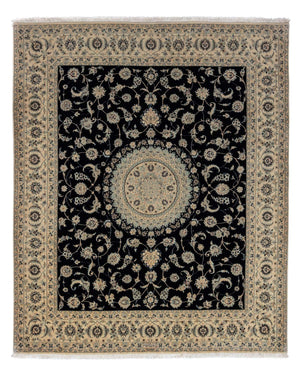 Tapis persan - Nain - Royal - 300 x 247 cm - noir