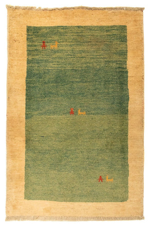 Tapis Gabbeh - Persan - 125 x 87 cm - vert