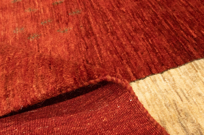 Tapis Gabbeh - Loribaft Persan - 215 x 180 cm - rouge