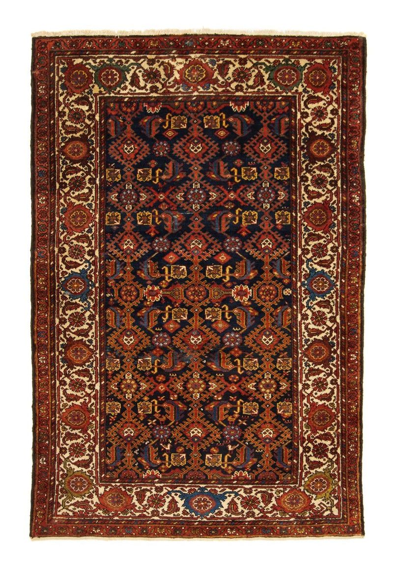 Tapis persan - Nomadic - 194 x 126 cm - bleu foncé