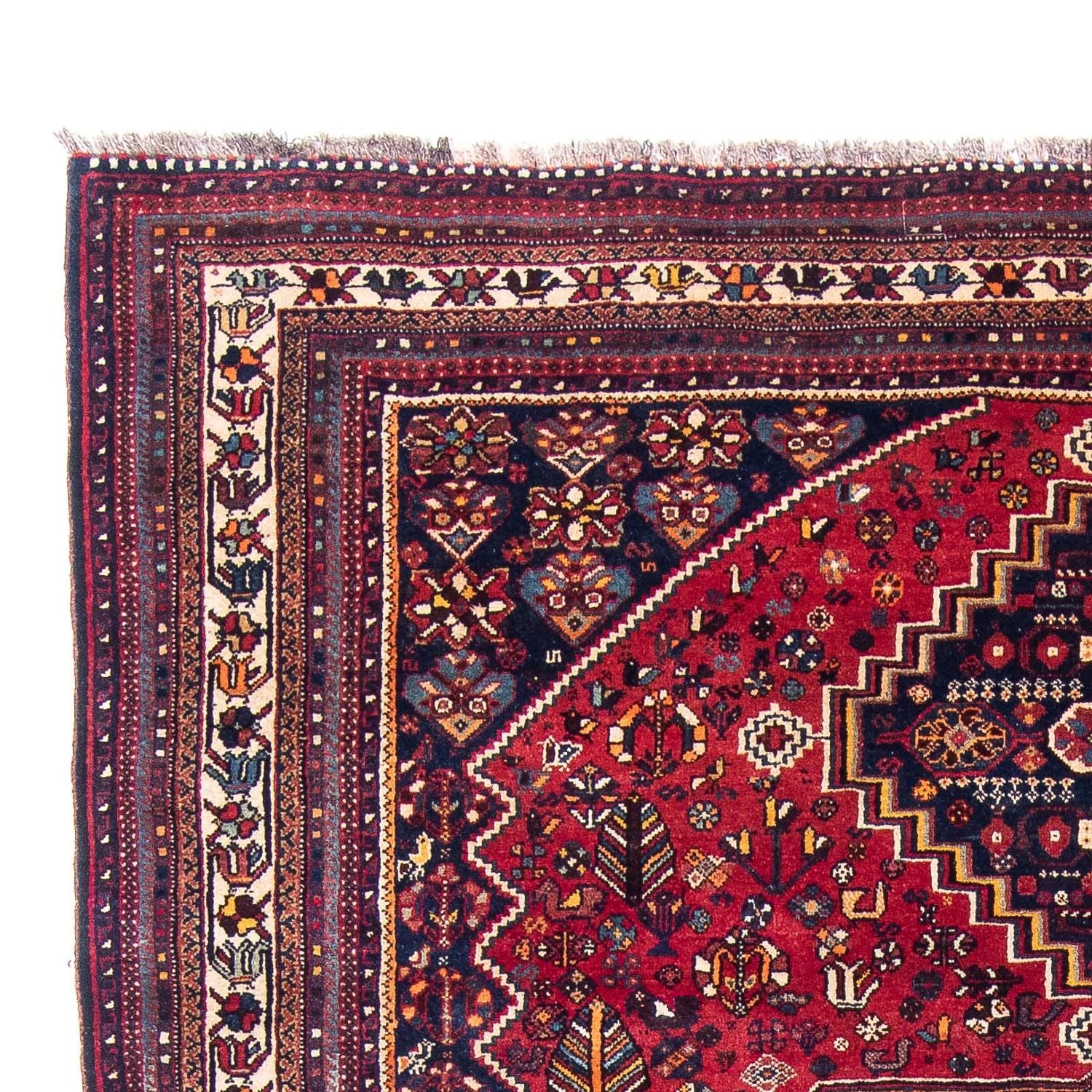 Tapis persan - Nomadic - 320 x 226 cm - rouge foncé