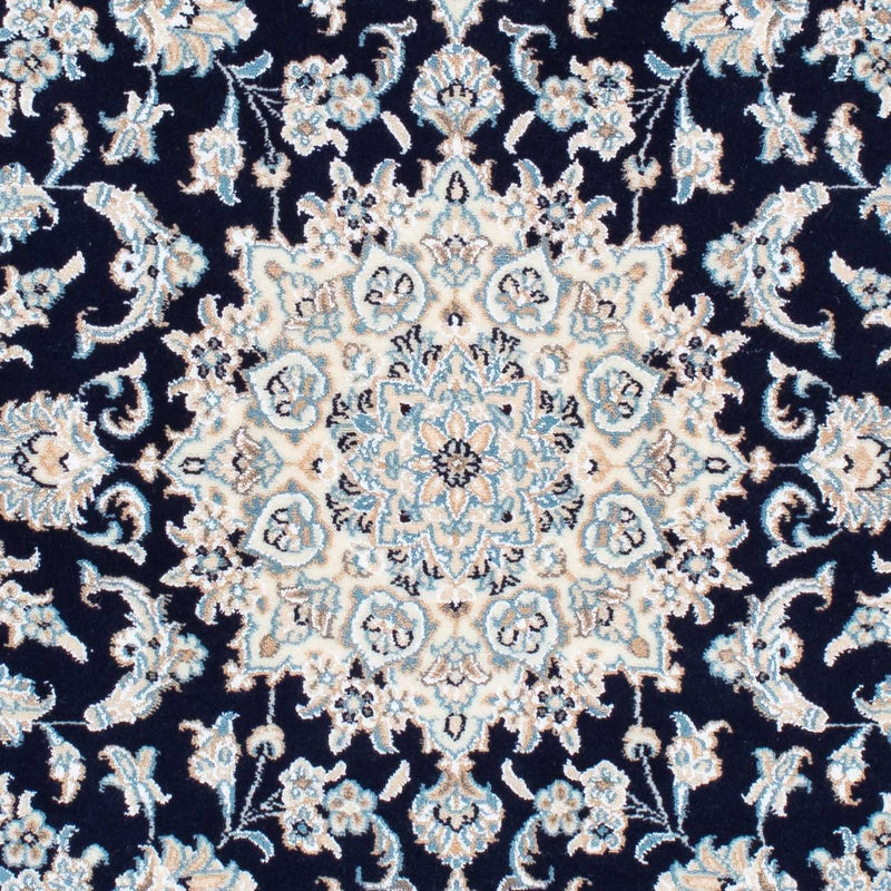 Tapis persan - Nain - Royal - 150 x 98 cm - bleu foncé