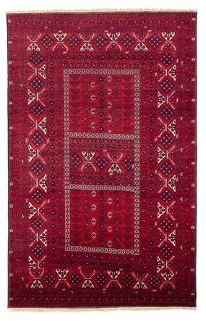 Tapis Turkaman - 248 x 163 cm - rouge foncé