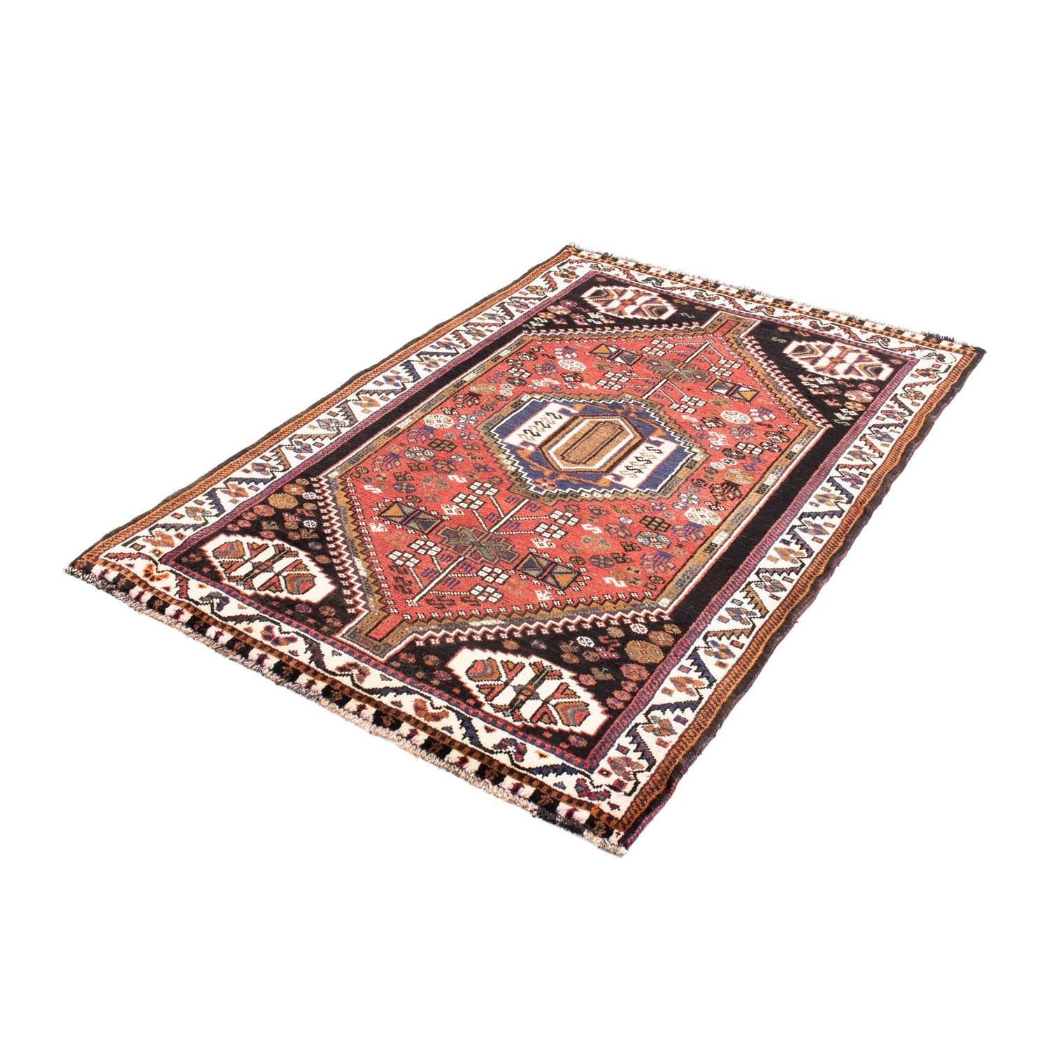 Tapis persan - Nomadic - 154 x 104 cm - rouge