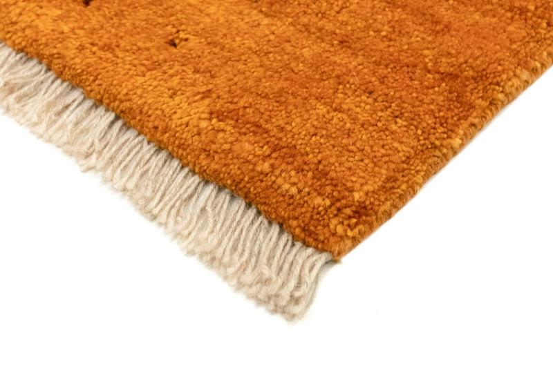 Tapis Gabbeh - Persan - 132 x 86 cm - or