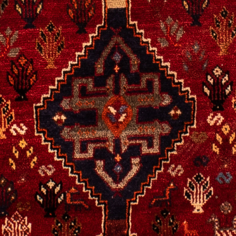 Tapis persan - Nomadic - 315 x 216 cm - rouge foncé