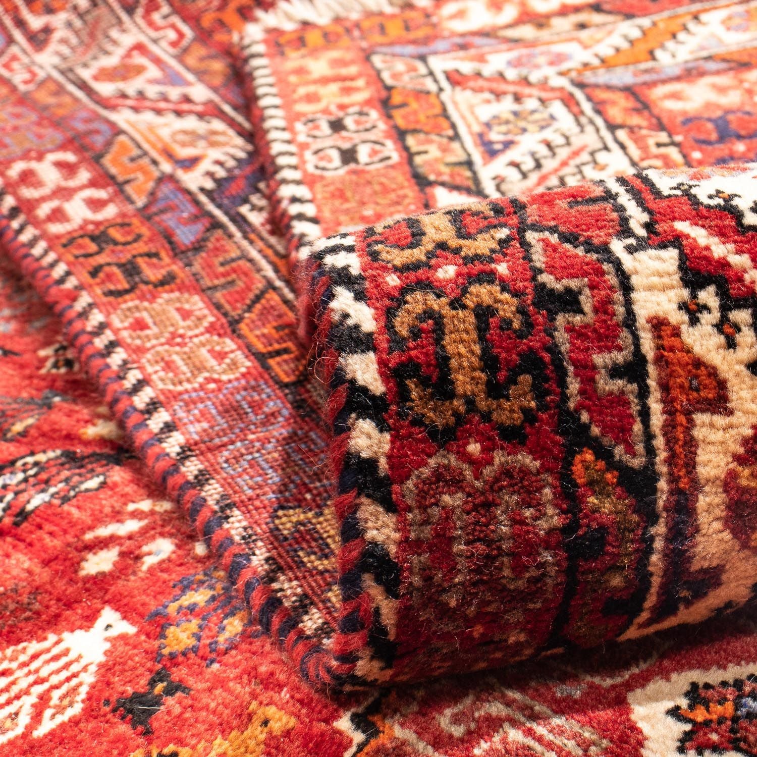 Tapis persan - Nomadic - 315 x 216 cm - rouge foncé