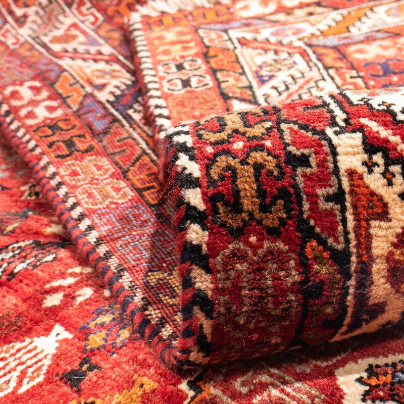 Tapis persan - Nomadic - 315 x 216 cm - rouge foncé