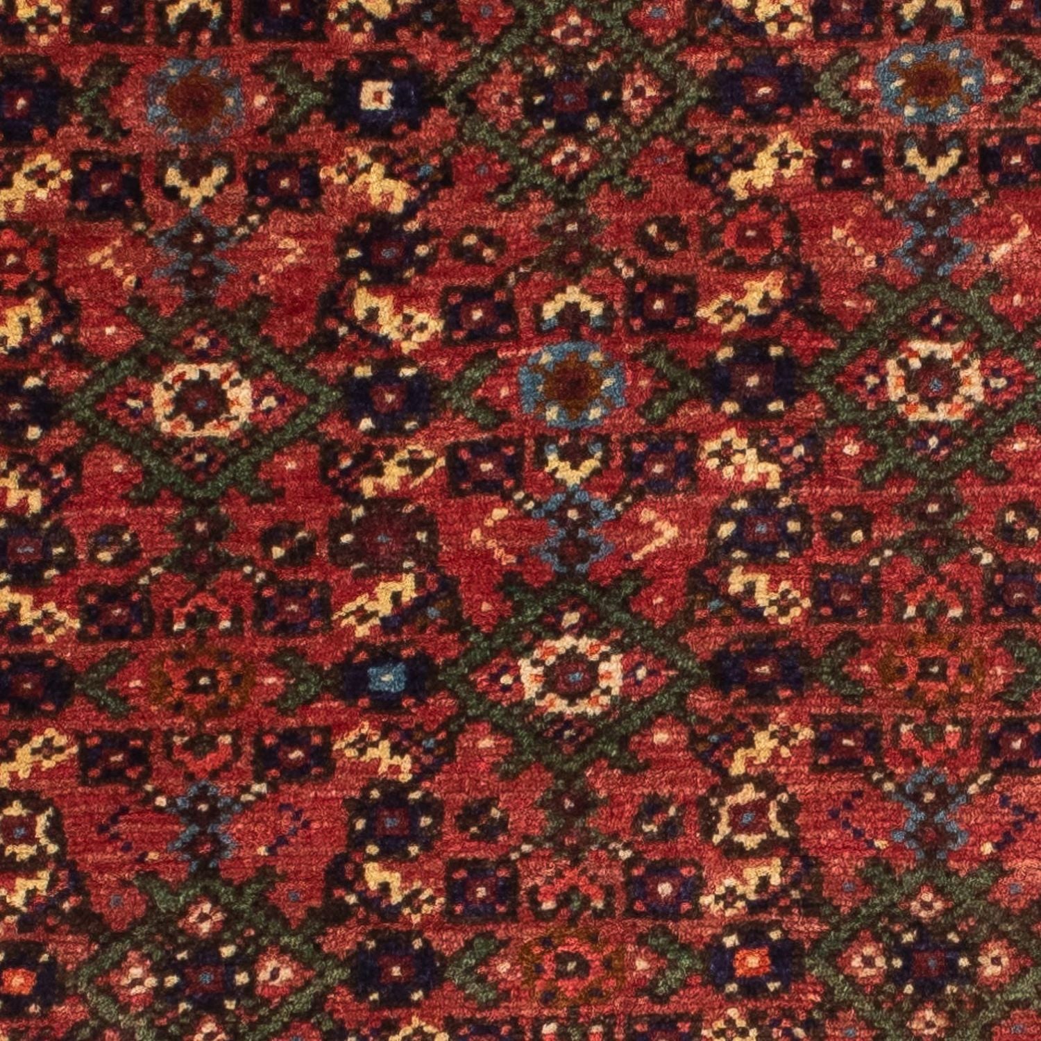 Tapis de couloir Tapis persan - Nomadic - 195 x 73 cm - rouge foncé