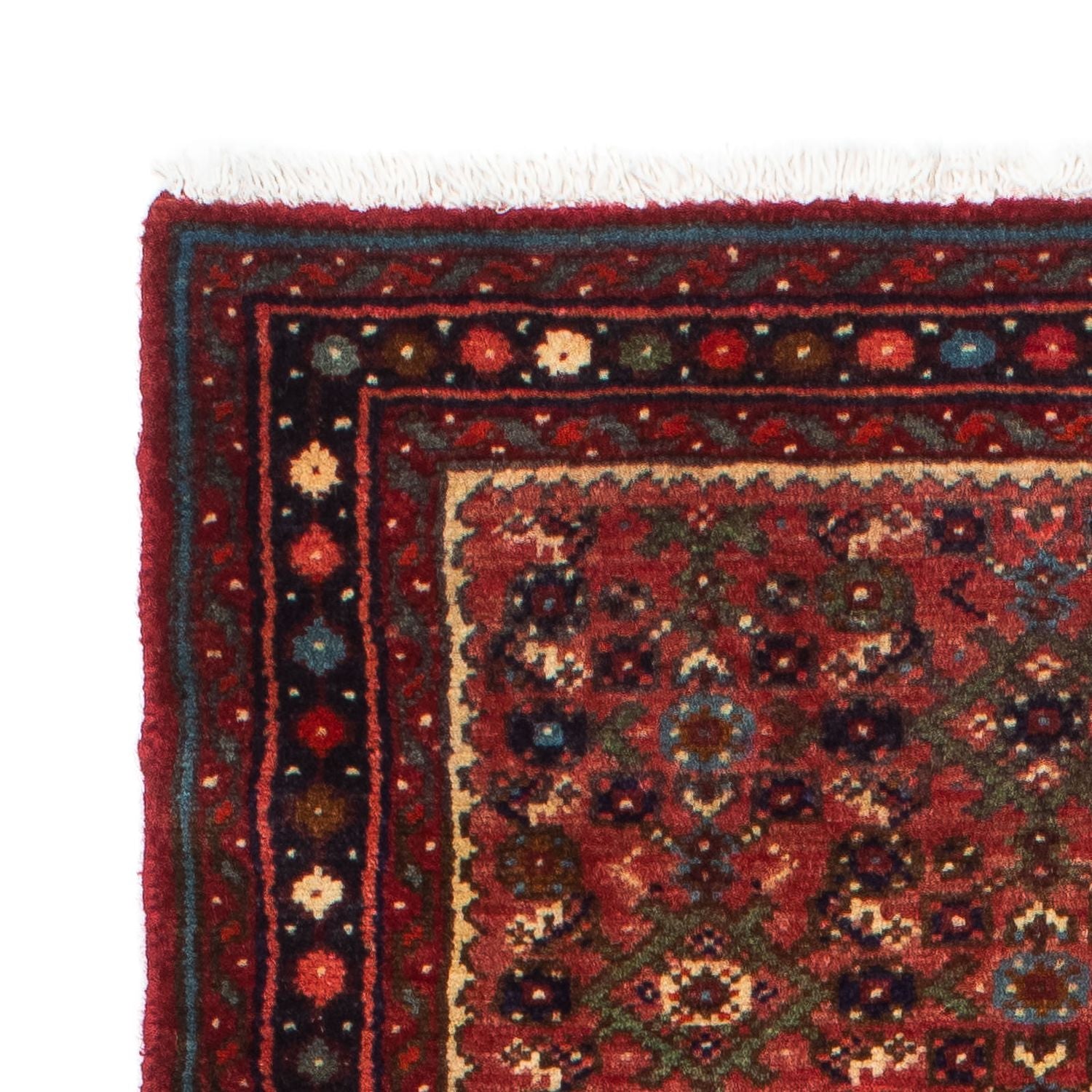 Tapis de couloir Tapis persan - Nomadic - 195 x 73 cm - rouge foncé