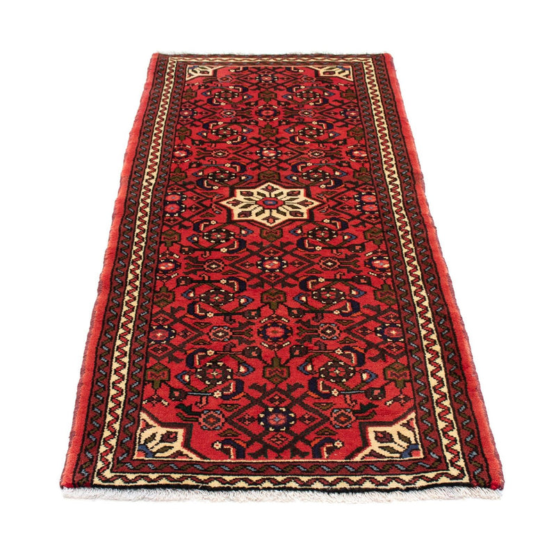 Tapis de couloir Tapis persan - Nomadic - 182 x 72 cm - rouge foncé