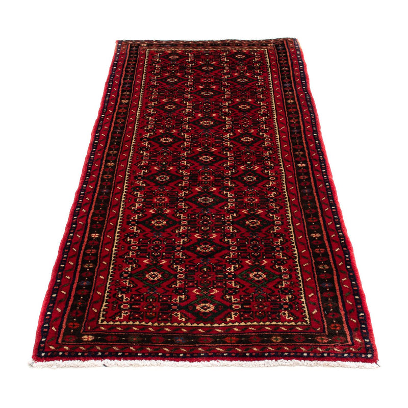 Tapis de couloir Tapis persan - Nomadic - 200 x 80 cm - rouge foncé