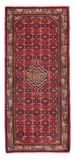 Tapis de couloir Tapis persan - Nomadic - 195 x 85 cm - rouge foncé