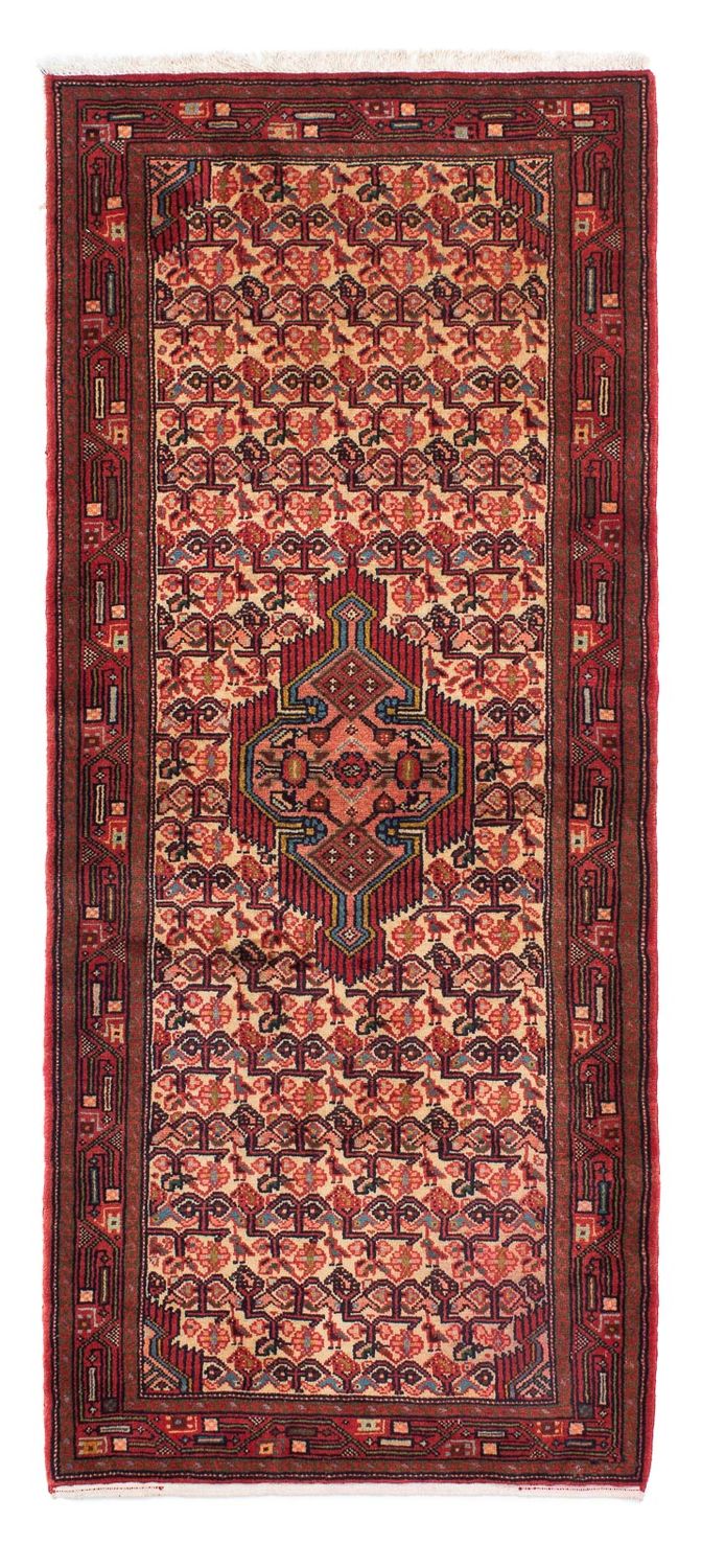 Tapis de couloir Tapis persan - Nomadic - 200 x 80 cm - rouge foncé