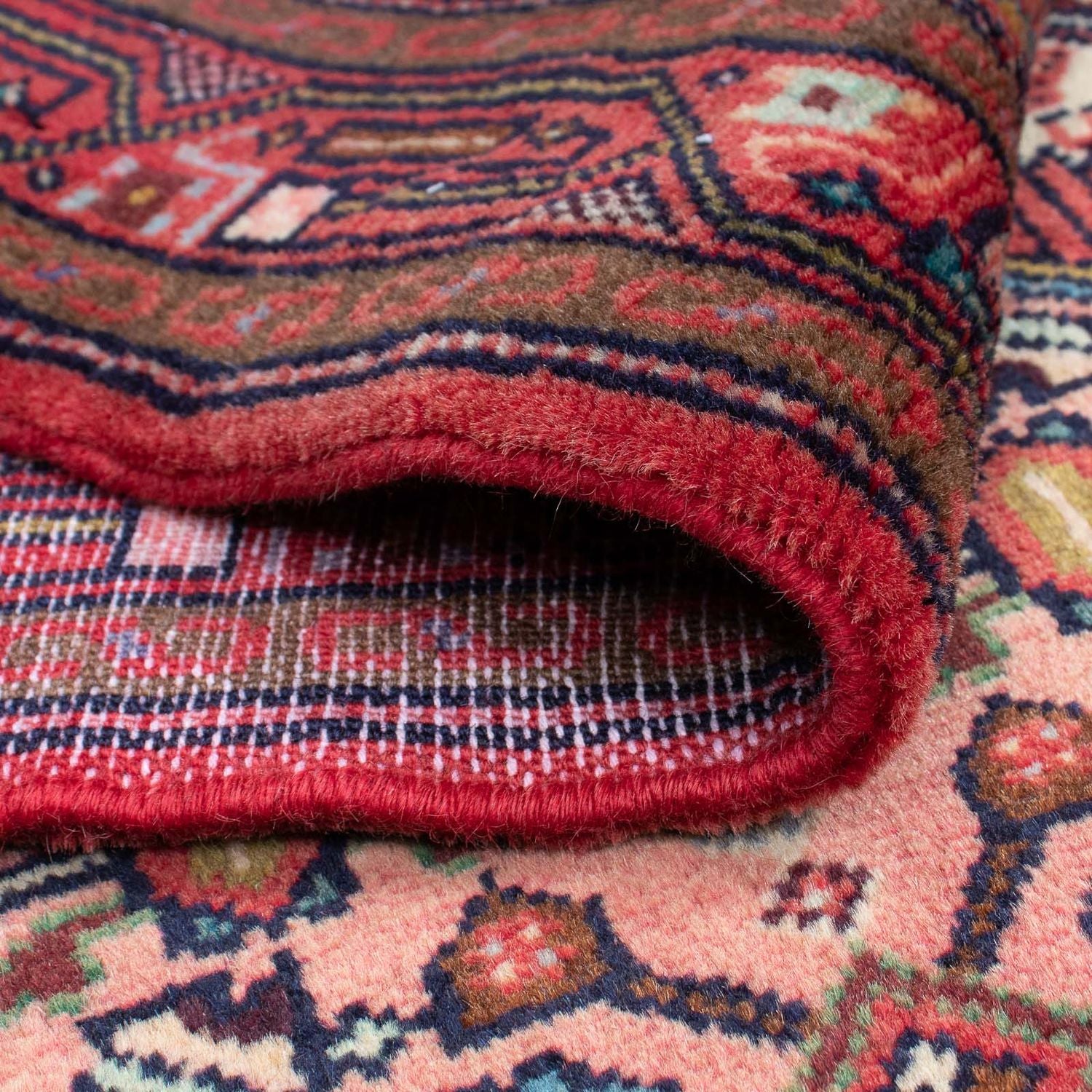 Tapis de couloir Tapis persan - Nomadic - 200 x 80 cm - rouge foncé