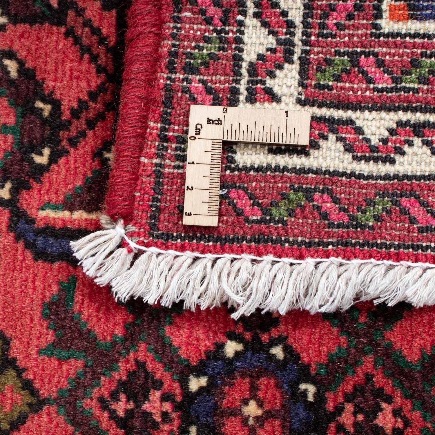 Tapis de couloir Tapis persan - Nomadic - 200 x 72 cm - rouge foncé