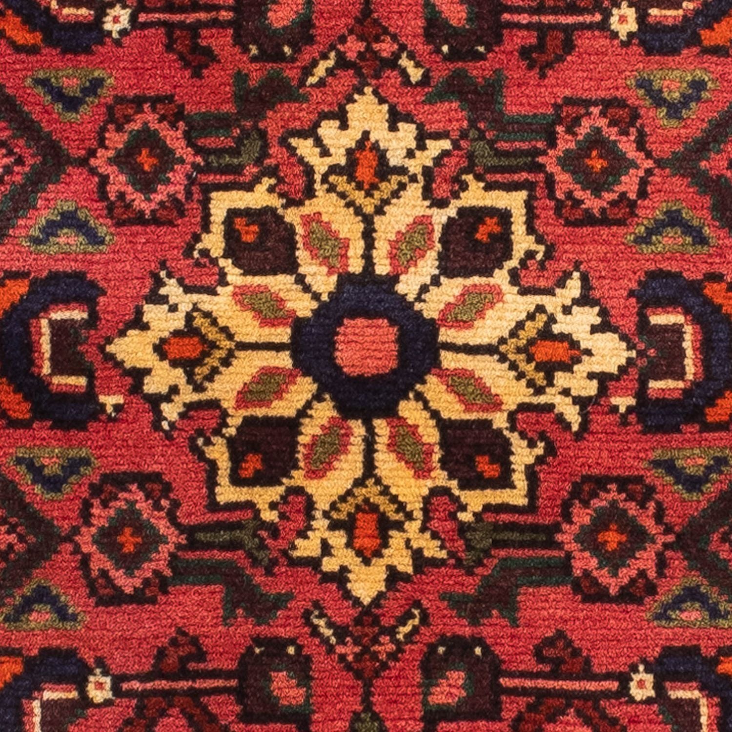 Tapis de couloir Tapis persan - Nomadic - 203 x 68 cm - rouge foncé