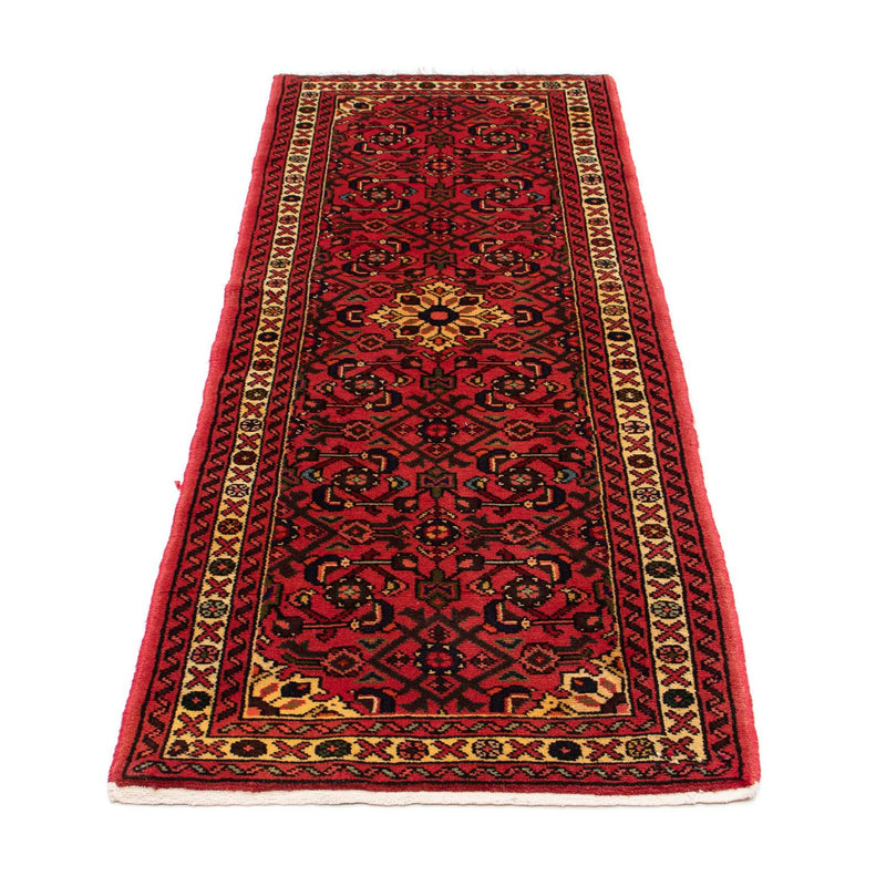 Tapis de couloir Tapis persan - Nomadic - 203 x 68 cm - rouge foncé