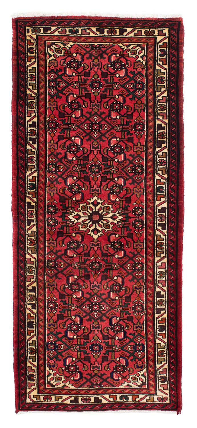 Tapis de couloir Tapis persan - Nomadic - 190 x 75 cm - rouge foncé