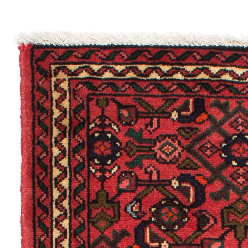 Tapis de couloir Tapis persan - Nomadic - 195 x 74 cm - rouge foncé