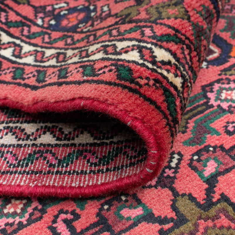Tapis de couloir Tapis persan - Nomadic - 195 x 74 cm - rouge foncé