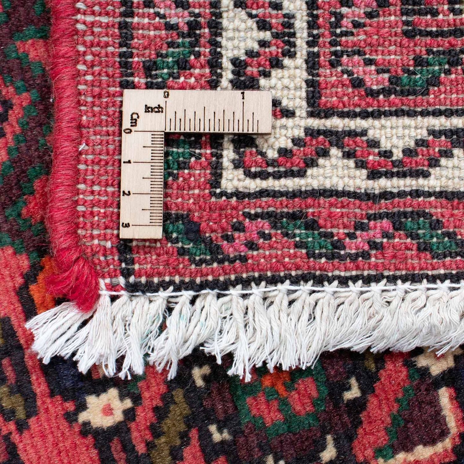 Tapis de couloir Tapis persan - Nomadic - 195 x 74 cm - rouge foncé