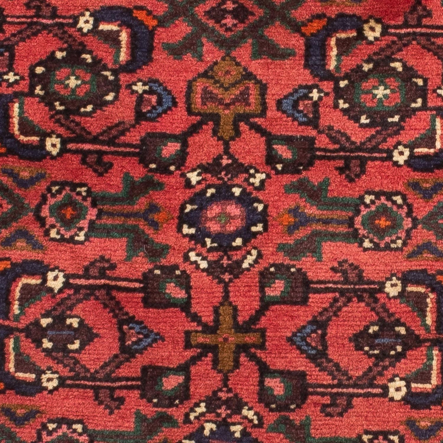 Tapis de couloir Tapis persan - Nomadic - 196 x 80 cm - rouge foncé
