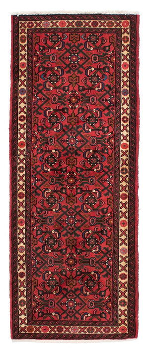 Tapis de couloir Tapis persan - Nomadic - 195 x 74 cm - rouge foncé