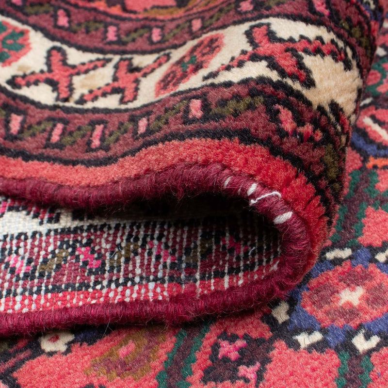Tapis de couloir Tapis persan - Nomadic - 195 x 74 cm - rouge foncé