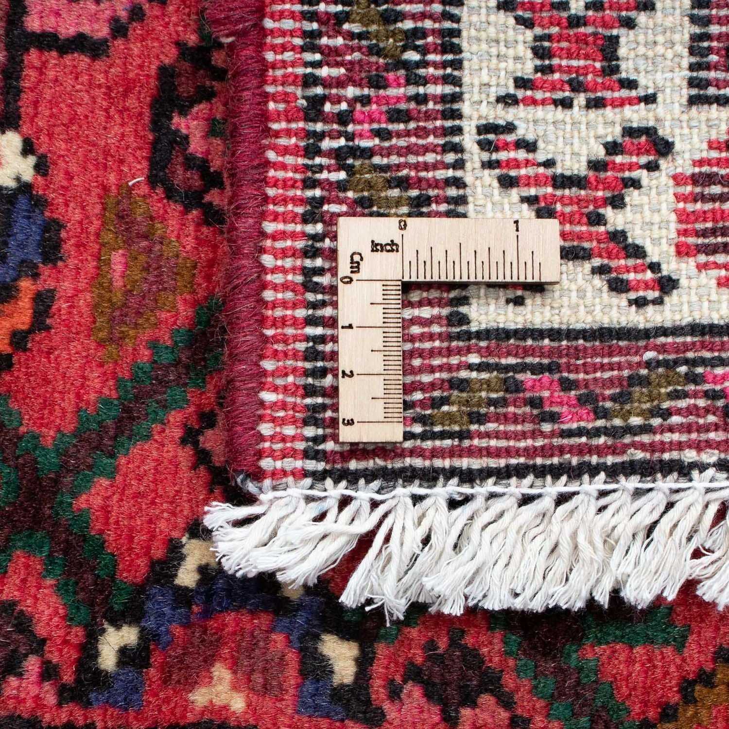 Tapis de couloir Tapis persan - Nomadic - 195 x 74 cm - rouge foncé