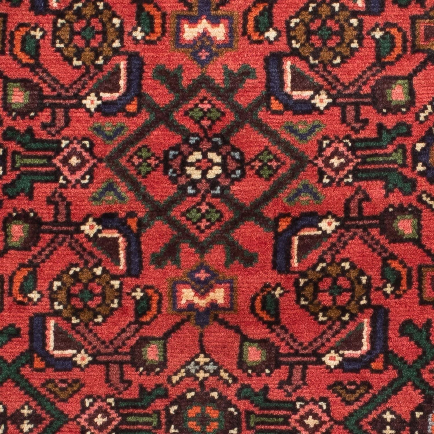 Tapis de couloir Tapis persan - Nomadic - 200 x 70 cm - rouge foncé