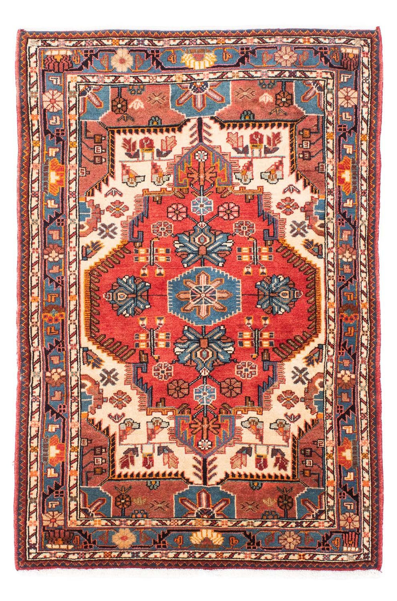 Tapis persan - Nomadic - 180 x 123 cm - rouge clair